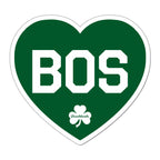 BOS Heart Shamrock Sticker