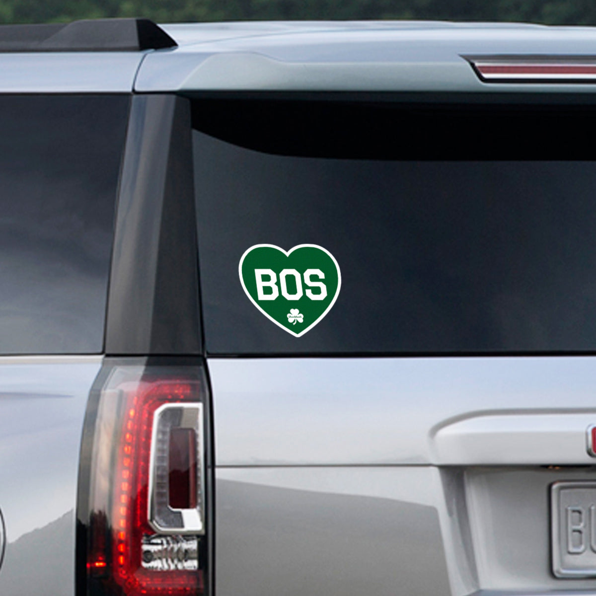 BOS Heart Shamrock Sticker