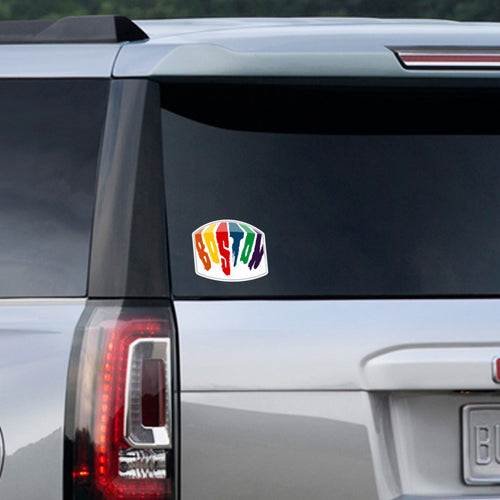Boston Rainbow Paint Sticker - Chowdaheadz