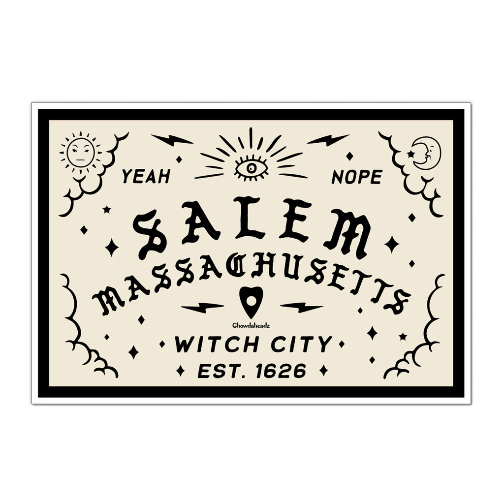 Salem Mass Spirit Board Sticker - Chowdaheadz