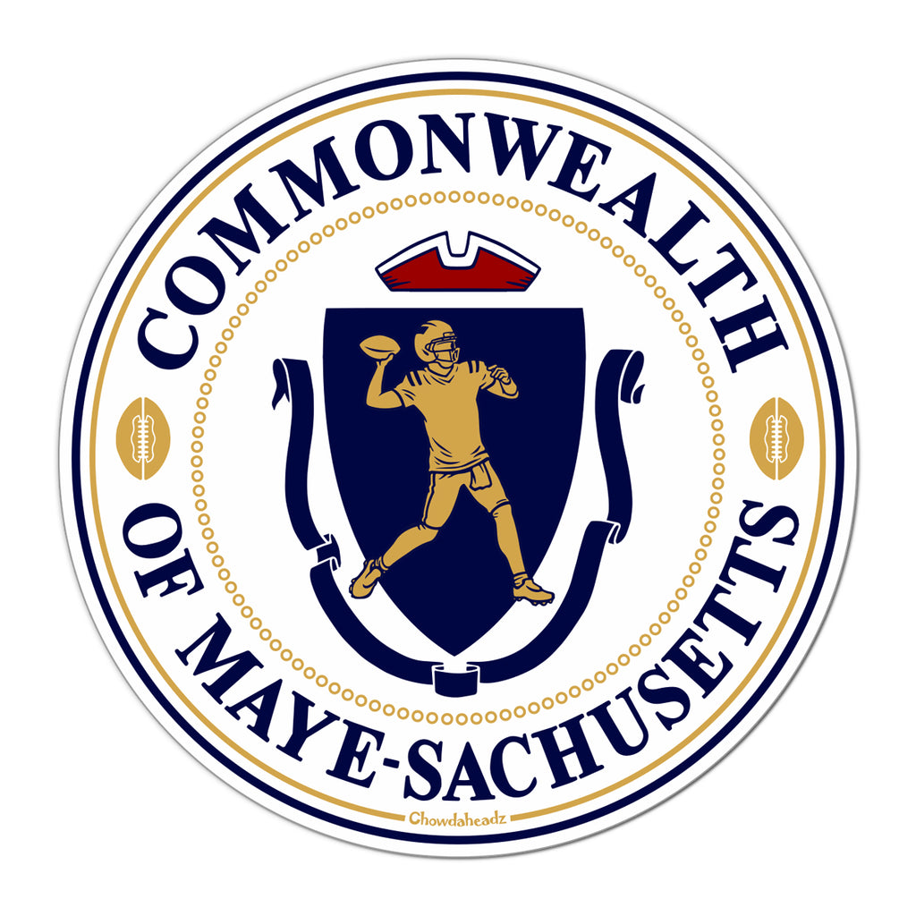 Commonwealth Of Maye-sachusetts Seal Sticker - Chowdaheadz