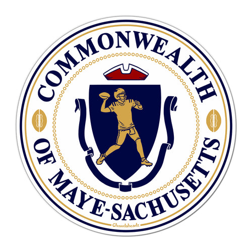 Commonwealth Of Maye-sachusetts Seal Sticker - Chowdaheadz