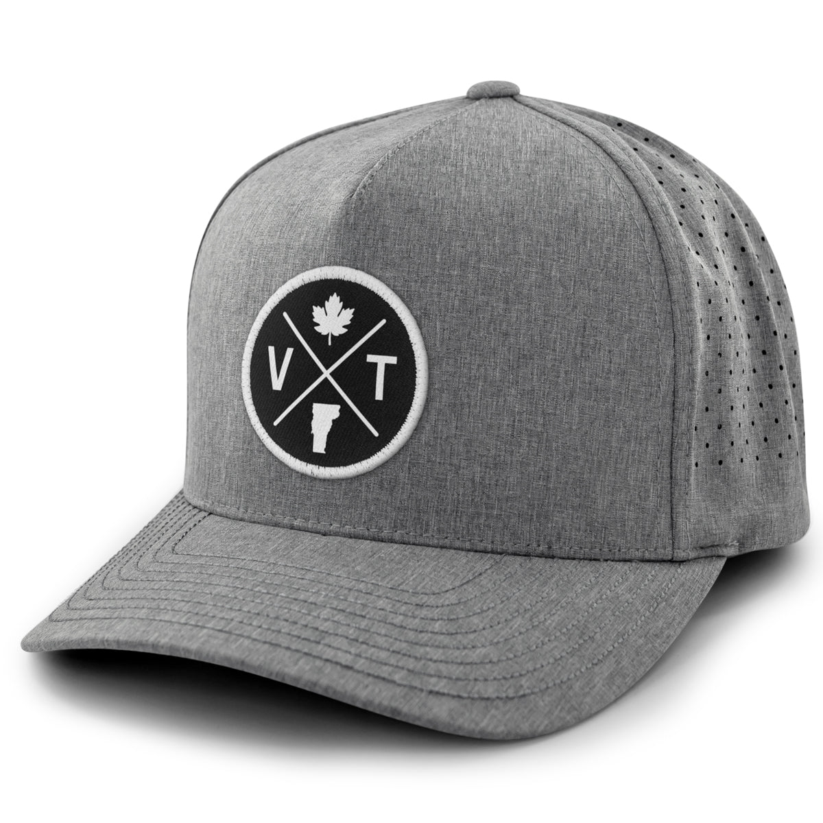 Vermont Emblem Circle Performance Hat - Chowdaheadz