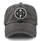 VT Circle Emblem Washed Dad Hat - Chowdaheadz