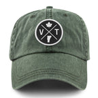 VT Circle Emblem Washed Dad Hat - Chowdaheadz