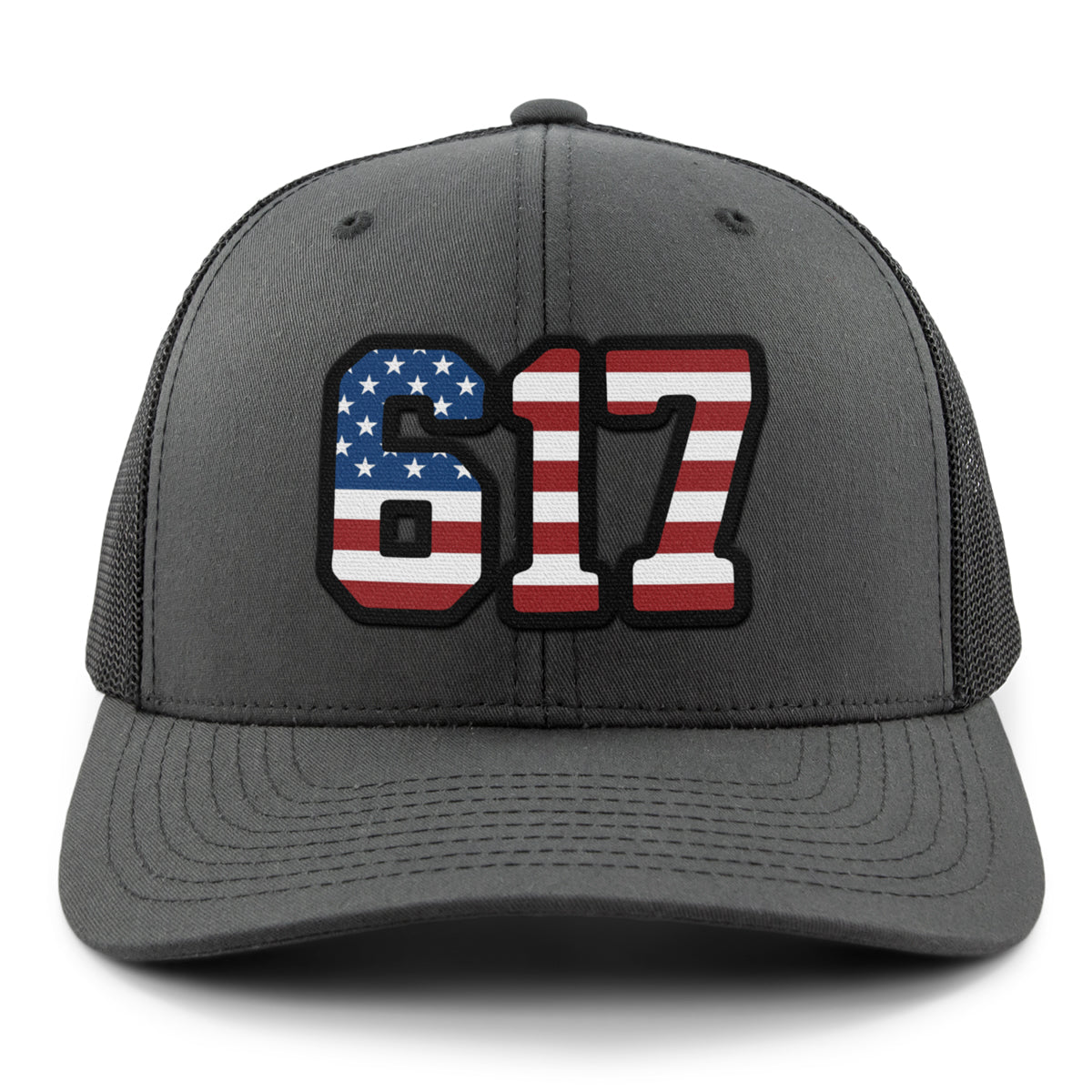 Boston 617 Stars & Stripes Classic Snapback Trucker - Chowdaheadz