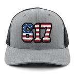 Boston 617 Stars & Stripes Classic Snapback Trucker - Chowdaheadz
