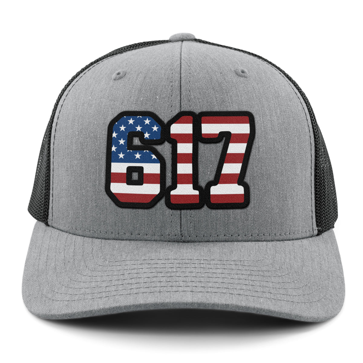 Boston 617 Stars & Stripes Classic Snapback Trucker - Chowdaheadz