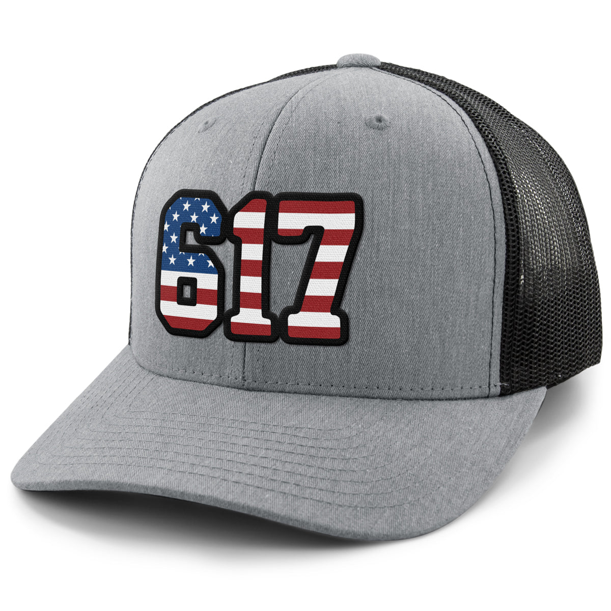 Boston 617 Stars & Stripes Classic Snapback Trucker - Chowdaheadz