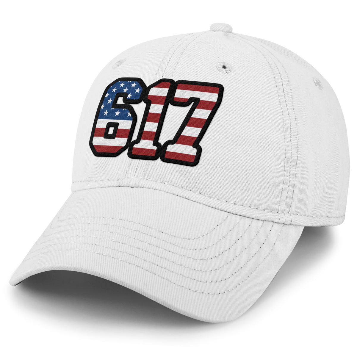 Boston 617 Stars & Stripes Dad Hat - Chowdaheadz