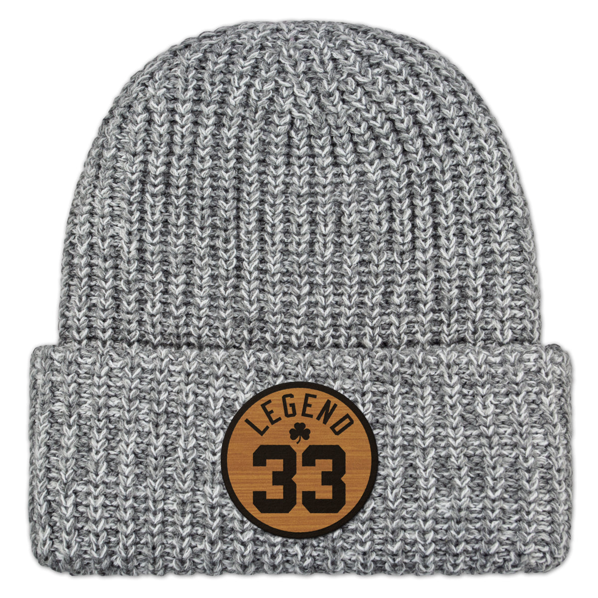 Legend 33 Parquet Patch Chunky Knit Winter Hat - Chowdaheadz