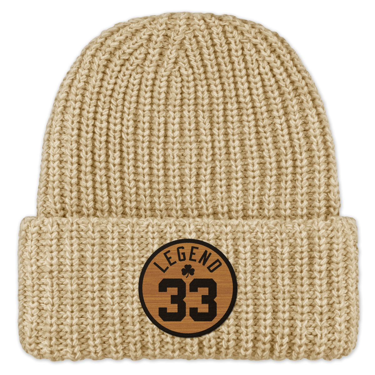 Legend 33 Parquet Patch Chunky Knit Winter Hat - Chowdaheadz