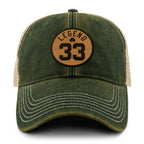 Legend 33 Wood Grain Patch Dirty Water Trucker - Chowdaheadz