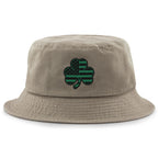 Shamrock Stars & Stripes Tonal Bucket Hat - Chowdaheadz