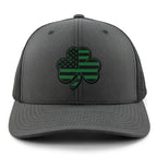 Shamrock Stars & Stripes Tonal Classic Snapback Trucker - Chowdaheadz