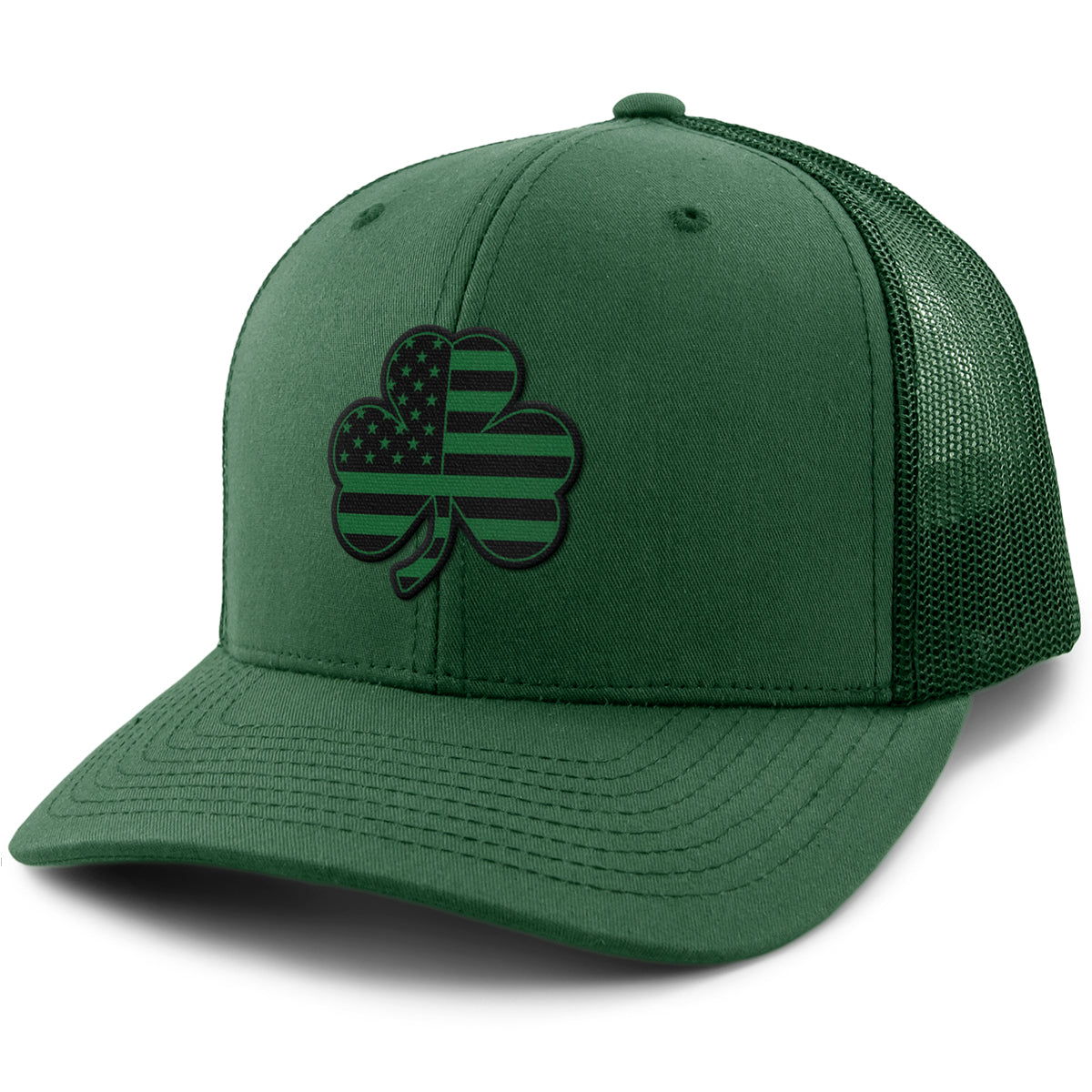 Shamrock Stars & Stripes Tonal Classic Snapback Trucker - Chowdaheadz