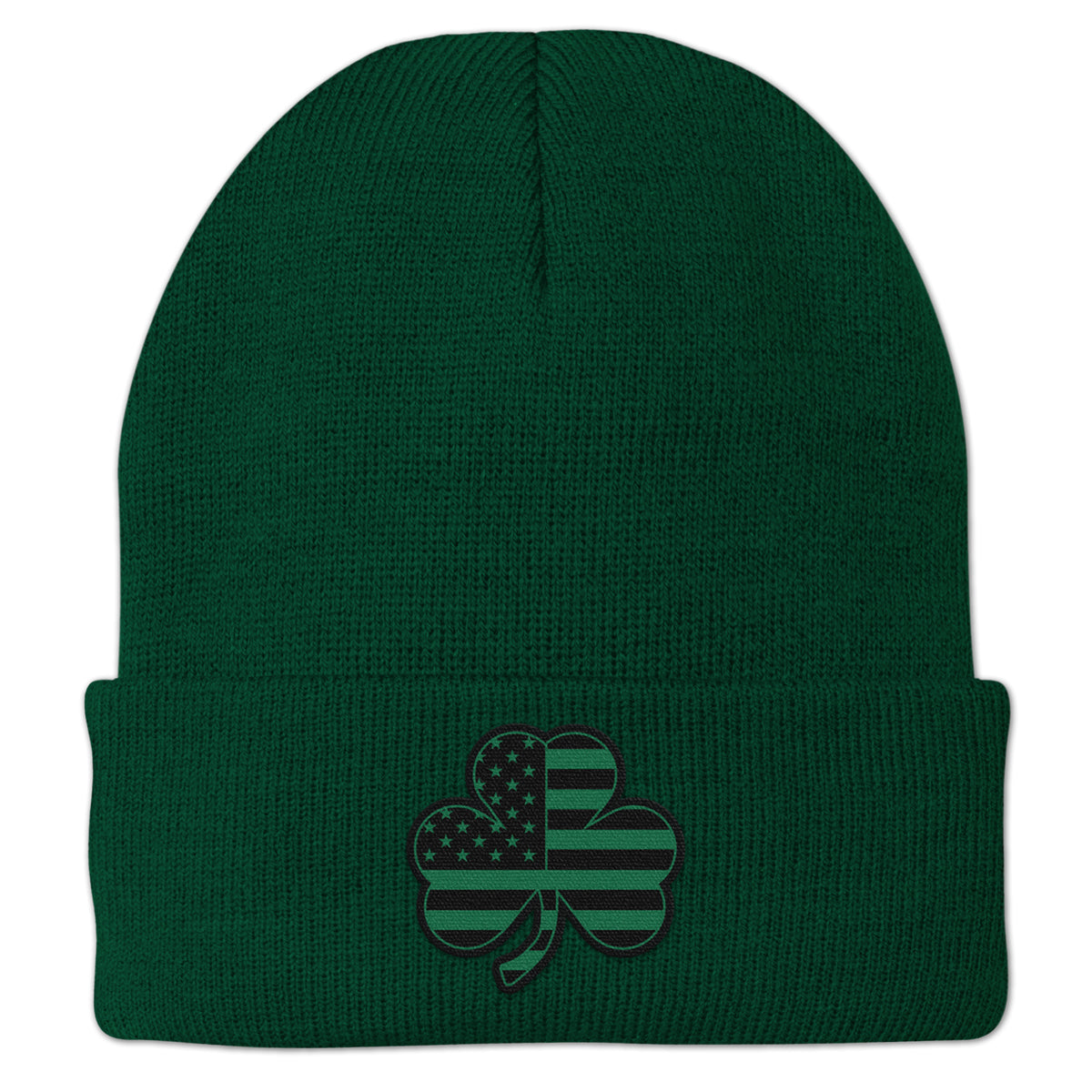 Shamrock Stars & Stripes Tonal Cuff Knit - Chowdaheadz