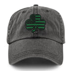 Shamrock Stars & Stripes Washed Dad Hat - Chowdaheadz
