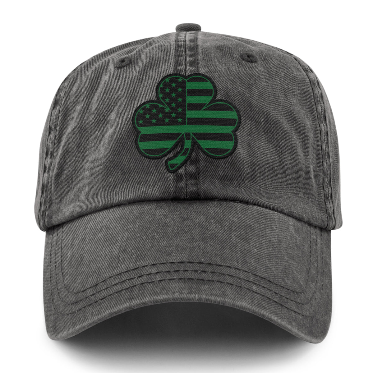 Shamrock Stars & Stripes Washed Dad Hat - Chowdaheadz