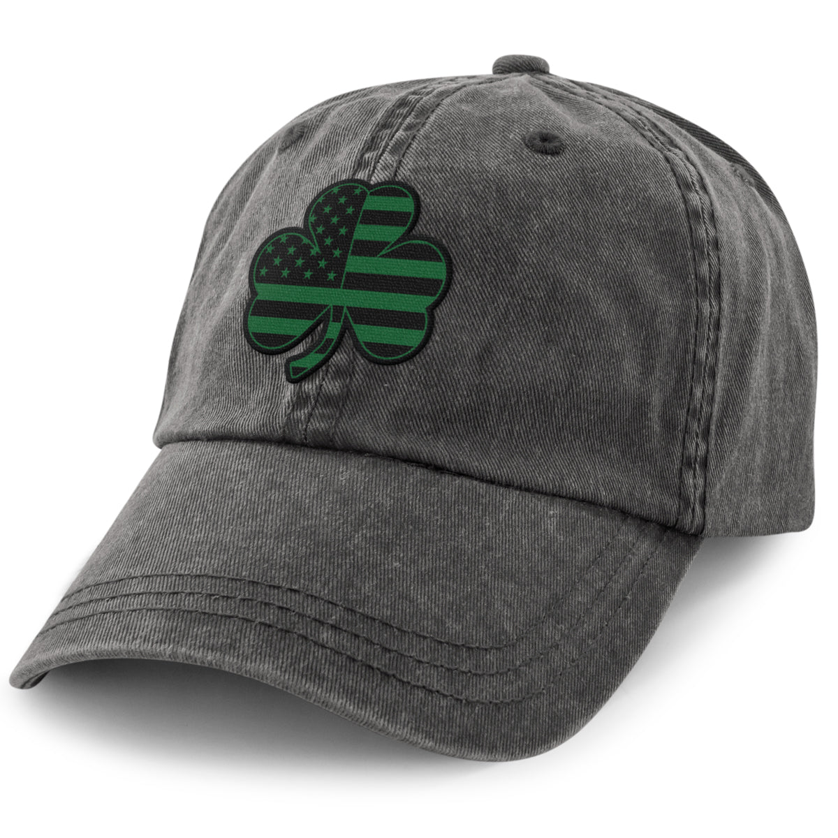 Shamrock Stars & Stripes Washed Dad Hat - Chowdaheadz