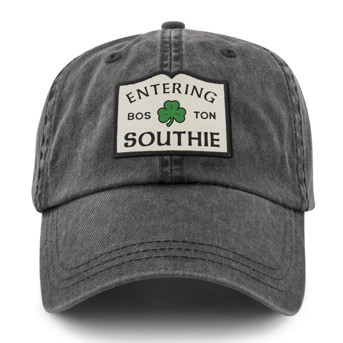 Entering Southie Washed Dad Hat - Chowdaheadz