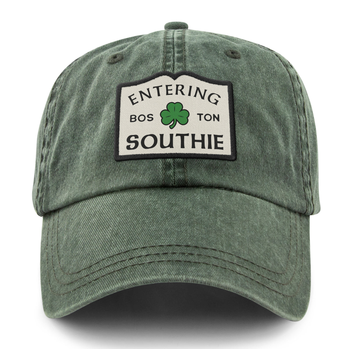 Entering Southie Washed Dad Hat - Chowdaheadz
