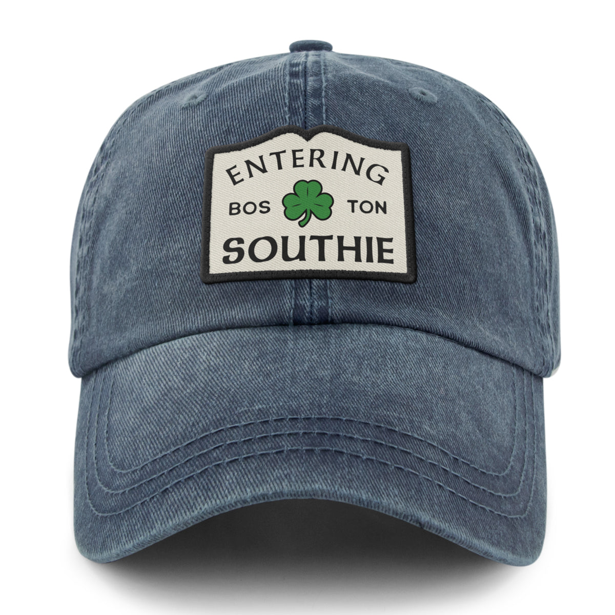 Entering Southie Washed Dad Hat - Chowdaheadz