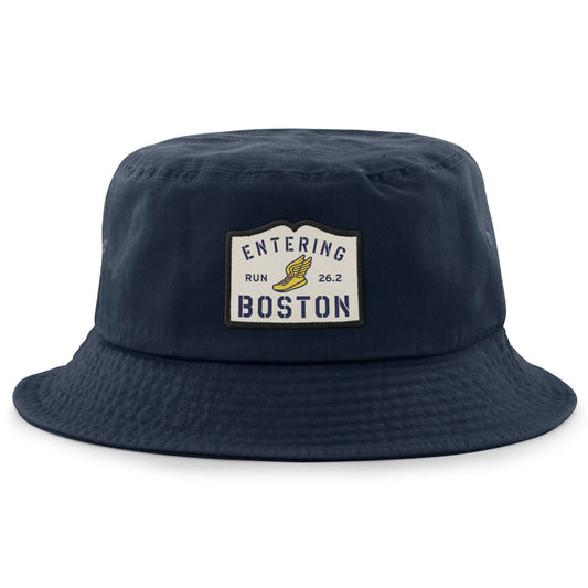 Entering Boston Run 26.2 Patch Bucket Hat - Chowdaheadz