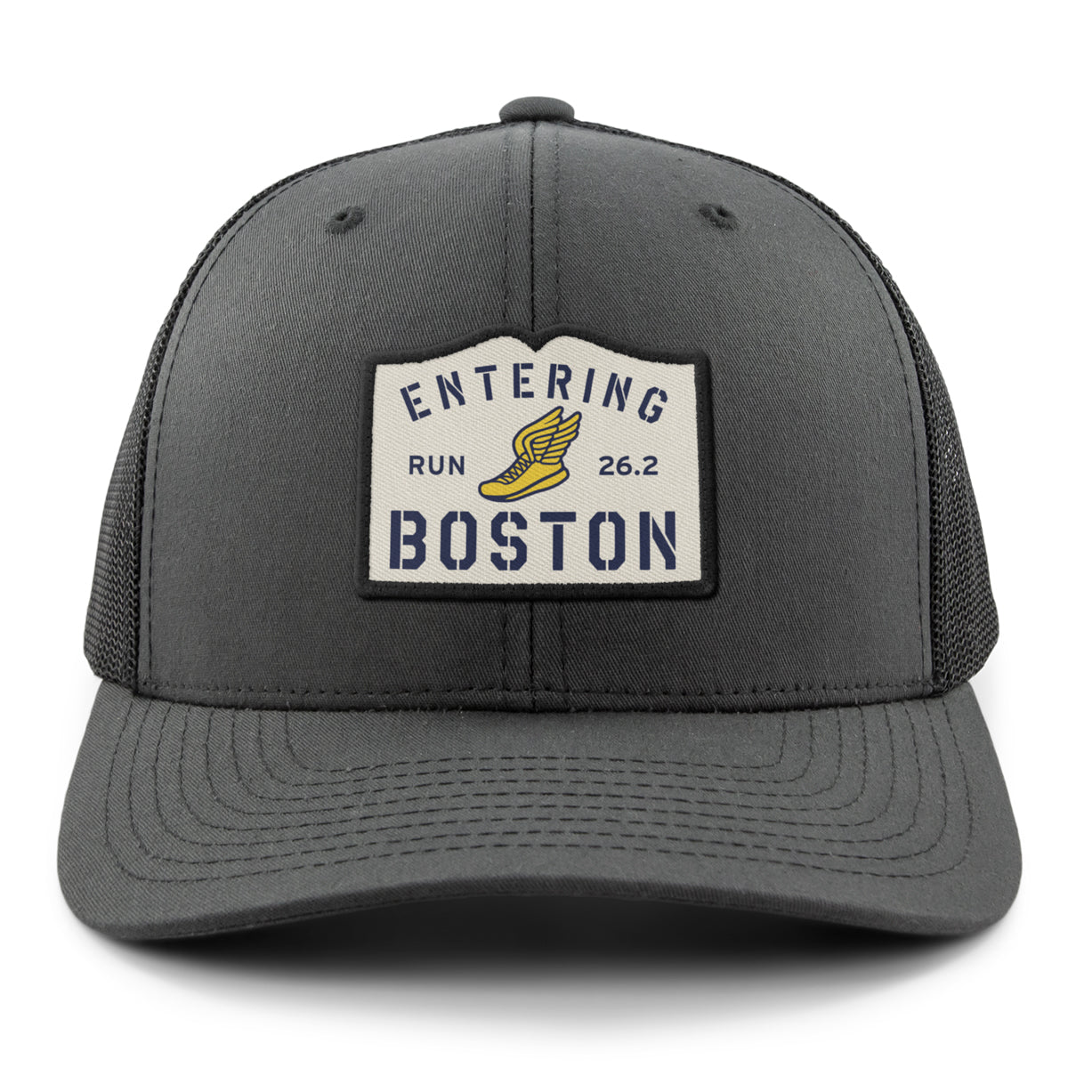 Entering Boston Run 26.2 Classic Snapback Trucker - Chowdaheadz