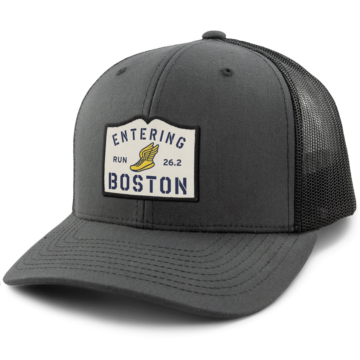 Entering Boston Run 26.2 Classic Snapback Trucker - Chowdaheadz