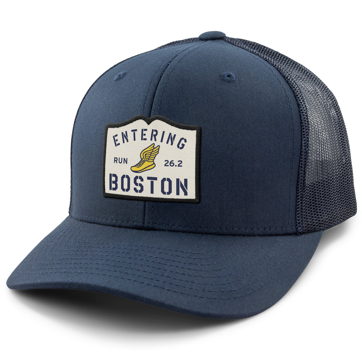 Entering Boston Run 26.2 Classic Snapback Trucker - Chowdaheadz