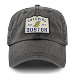 Entering Boston Run 26.2 Washed Dad Hat - Chowdaheadz