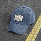 Entering Boston Run 26.2 Washed Dad Hat - Chowdaheadz