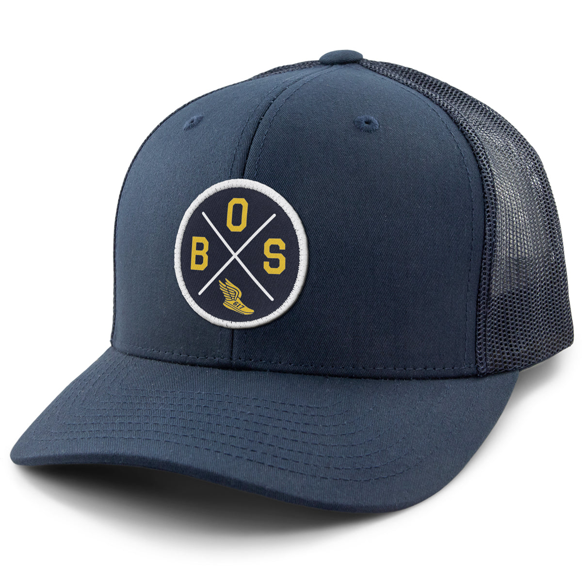 BOS Running Circle Emblem Classic Snapback Trucker - Chowdaheadz