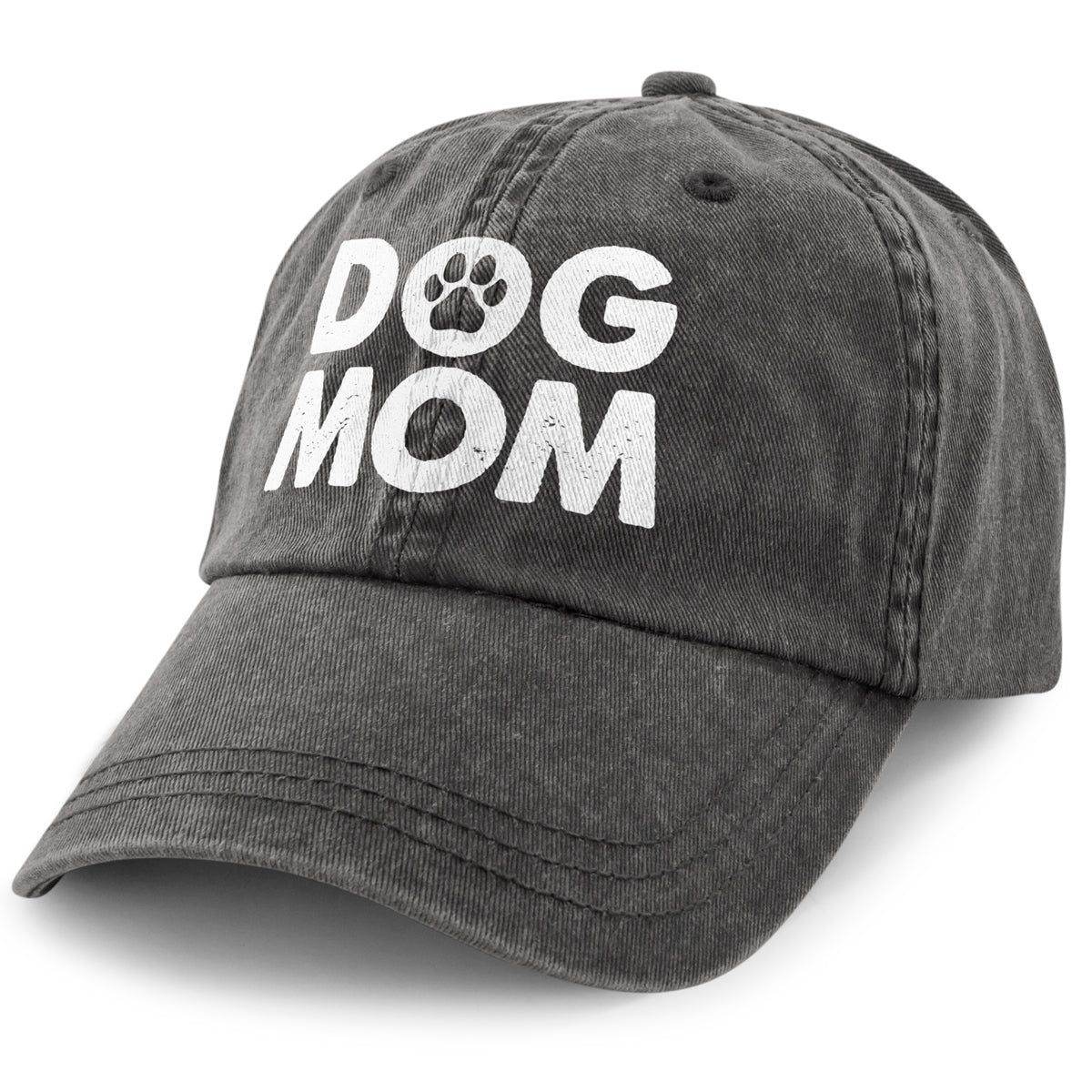 Dog Mom Printed Washed Dad Hat