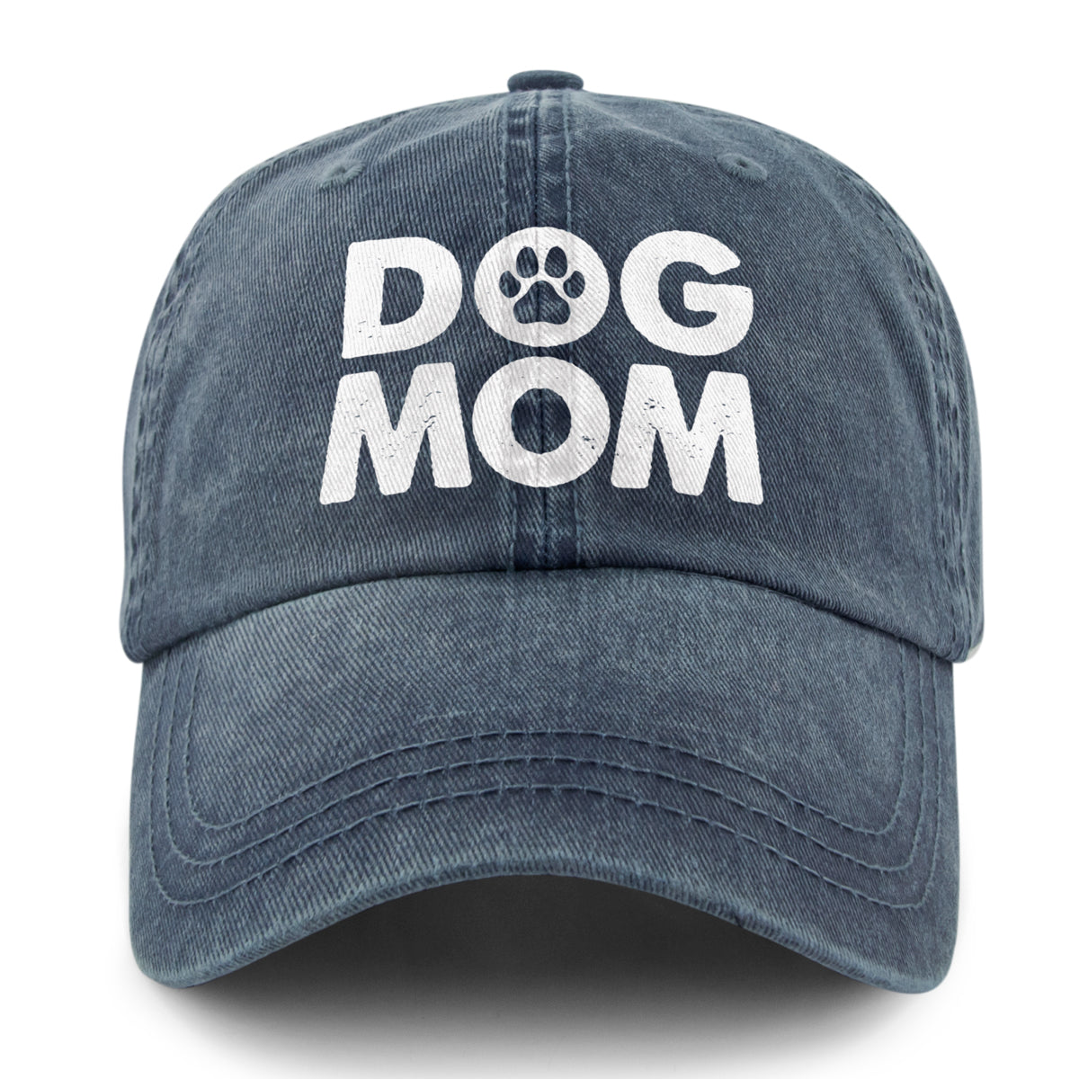Dog Mom Printed Washed Dad Hat