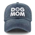 Dog Mom Printed Washed Dad Hat