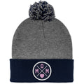 Mom Heart Circle Patch Two Tone Knit - Chowdaheadz