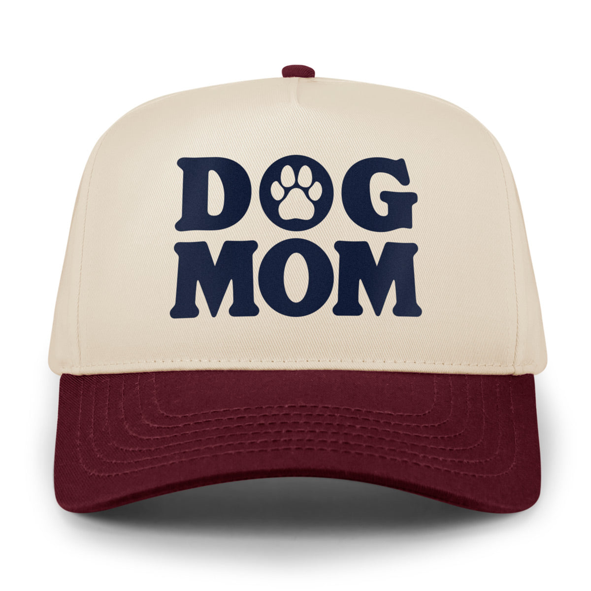 Dog Mom Printed Retro Snapback Hat