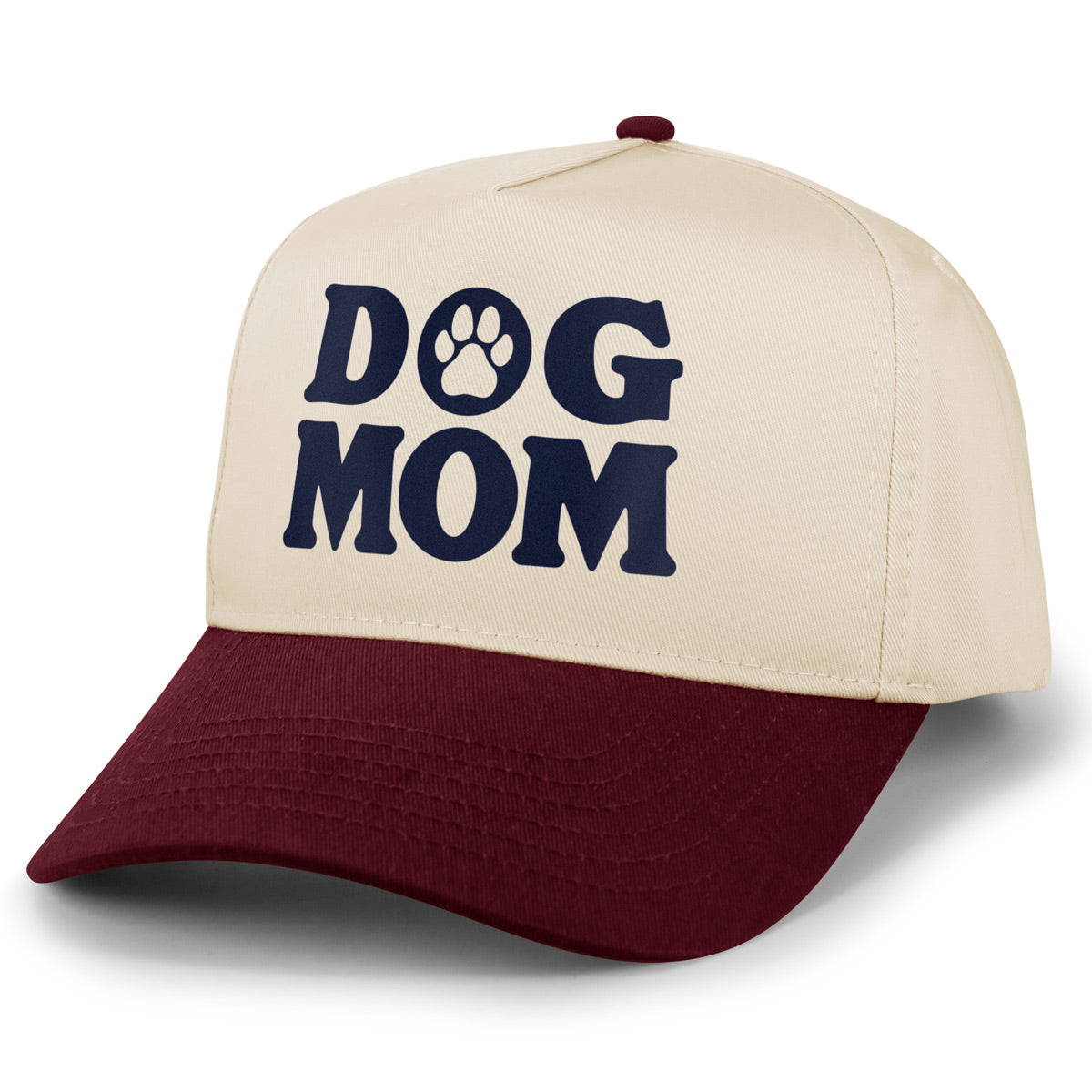 Dog Mom Printed Retro Snapback Hat