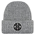 Mom Wine Lover Circle Patch Chunky Knit Winter Hat - Chowdaheadz