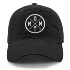 MOM Wine Circle Patch Dad Hat - Chowdaheadz