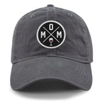 MOM Wine Circle Patch Dad Hat - Chowdaheadz