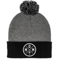Mom Wine Lover Circle Patch Two Tone Knit - Chowdaheadz