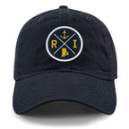 Rhode Island Crossed Out Dad Hat