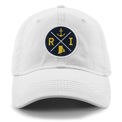 Rhode Island Crossed Out Dad Hat - Chowdaheadz