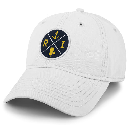 Rhode Island Crossed Out Dad Hat - Chowdaheadz