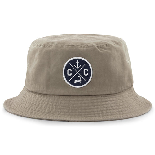 Cape Cod Circle Emblem Bucket Hat - Chowdaheadz