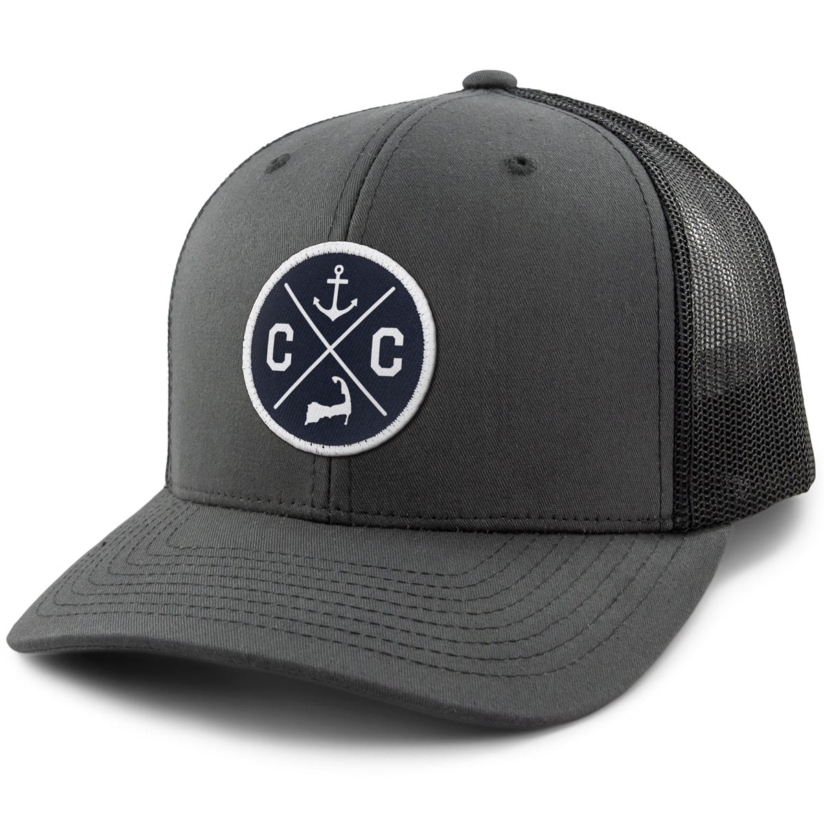 Cape Cod Circle Emblem Classic Snapback Trucker Hat