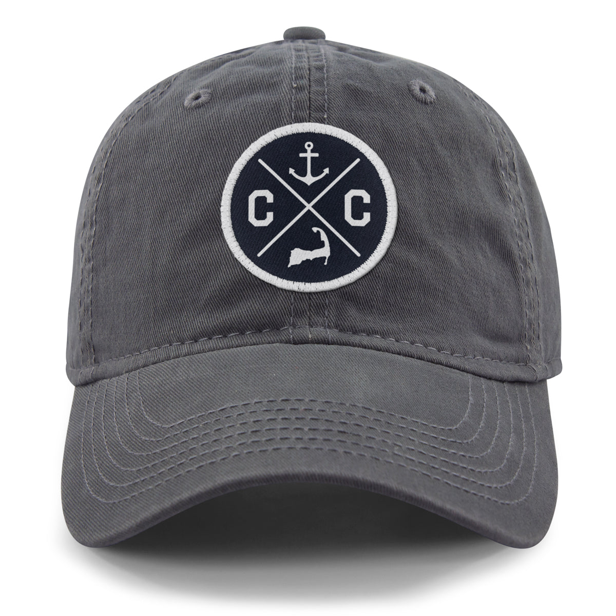 Cape Cod Circle Emblem Patch Dad Hat - Chowdaheadz